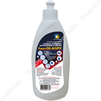 Гель ЛюксOR-ФОРТЕ 0.5л. 1л, 5 л.  Средство для удаления стойкого жира и нагара